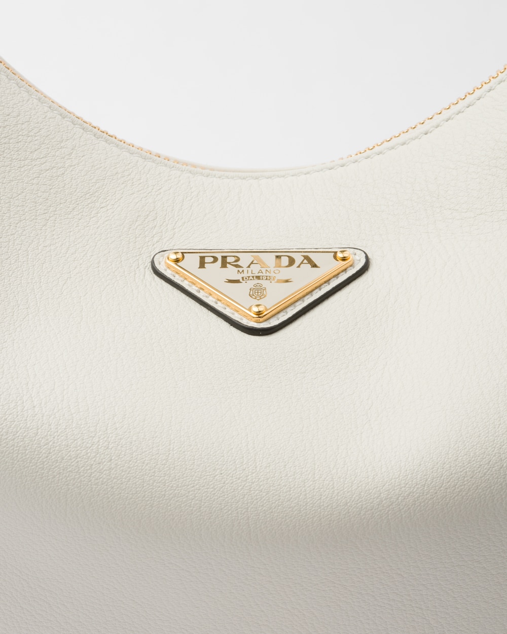 Prada Arqué Large Leather Shoulder Bag - Image 4
